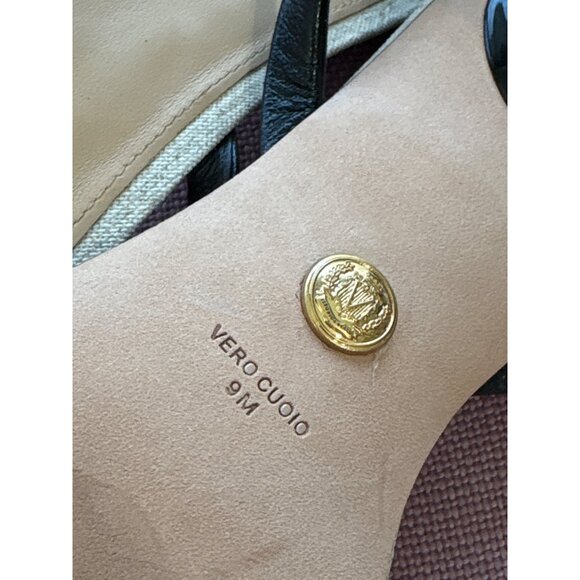 Veronica Beard Caterina Low Heels in Black 9 With Box Womens Sandals - Picture 10 of 15